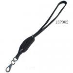 Double Layers Black Polyester Webbing Rope Dog Leash With Nickel Metal Hook for sale