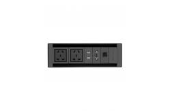 China Horizontal Desk Mount Power Strip Three Ways Mounting Tabletop EU Power supplier