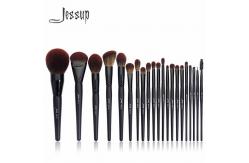 China Jessup Phantom Black Essential Makeup Brushes Set 21pcs Synthetic Bristles supplier