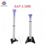 Adjustable Height 114cm Face Recognition Temperature Kiosk Aluminum Alloy for sale