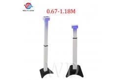 China Adjustable Height 114cm Face Recognition Temperature Kiosk Aluminum Alloy supplier