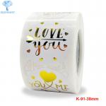 Bottled Beverage 38mm Custom Sticky Labels Flexographic Printing for sale