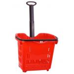 Multi - Funtional Plastic Shopping Basket With Wheels for sale