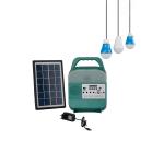 Outdoor Colorful 5W Solar Panel Led Lights With Rechargeable Battery for sale