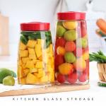 Transparent Glass Jam Jar Modern Fermenting Seal Storage Jar With Lid Kit