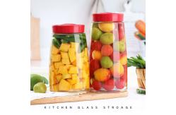 China Transparent Glass Jam Jar Modern Fermenting Seal Storage Jar With Lid Kit supplier