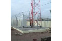 China Galvanized Angular 60m Steel Lattice Tower Telecom Sst 33KV supplier