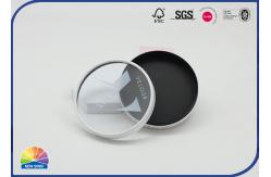 China False Eyelashes Package Flat Paper Tube With Visible PET Film Lid supplier