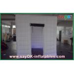 Photo Booth Decorations One Door Custom Inflatable Products With LED Lighting , Inflatable Building for sale