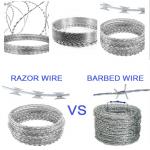 900mm Razor Sharp Barbed Wire Galvanized Metal Coil Thermal Bto-22