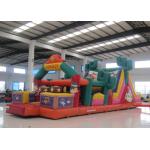 Amusement Park Inflatable Obstacle Courses Cowboy Design 13 X 4 X 4.6m Customized for sale