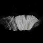 Solid Recycled Polyester Staple Fibre Matrix Stability PSF Off White 51mm