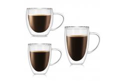 China Lightweight Double Glazed Coffee Cups , Dishwasher Safe Pyrex Coffee Cups supplier