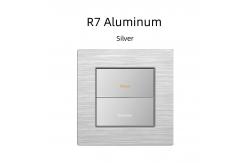 China UK Standard Wall Switch RS485 86mm Rectangle Modular Push Button supplier