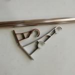 Anodizing Carving Office 0.45mm Galvanized Pipe Curtain Rod for sale