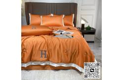 China Summer Light Luxury Simple Ice Silk Summer Cool Blanket Four Piece Set supplier