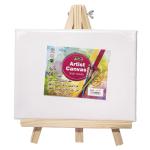 Tabletop Mini Art Easel And Canvas Set , Canvas Easel Paint Set Custom Size for sale