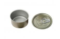 China 200ml Metal Tin Cans With Pull Ring Recyclable Plastic Lids Food Storage supplier