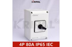 China Four Pole 80 Amp Waterproof Selector Switch IP65 RoHS Standard supplier