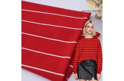China Lightweight Breathable Soft Striped Cotton Fabric For French Terry supplier