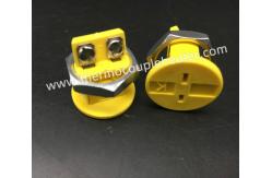 China Round Panel Mount Socket Mini Female Embedded Connector For K Thermocouple supplier