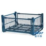 Powder Coating 2000KGS Capacity 0.6mm Wire Collapsible Metal Cage for sale