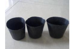 China HQ Nutrition PE 1L Propagation Black Nursery Pots With Drainage Holes supplier