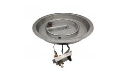 China Round 20lb Fire Pit Pan Insert 65000 BTU Propane Pan Burner  Kit supplier