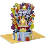 Customized Logo Musical and Illuminated 3D Birthday Cards OEM/ODM Accepted for sale