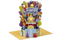 China Customized Logo Musical and Illuminated 3D Birthday Cards OEM/ODM Accepted supplier