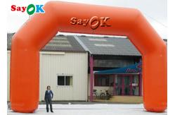 China Orange PVC Inflatable Entrance Arch For Event Advertising Promotion supplier