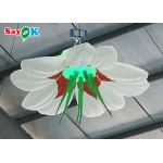 Customized Giant Inflatable Flower Hanging Wedding Inflables LED Flower Decoration
