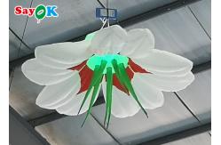 China Customized Giant Inflatable Flower Hanging Wedding Inflables LED Flower Decoration supplier
