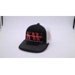 Curved Brim 5 Panel Trucker Cap Richardson 112 Hats Mesh Embroidered