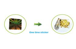 China Customized Hologram Sticker Printing Square Security Label For Enhanced Protection supplier