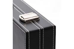 China 15 Inches Leather Backgammon Set Customized Logo Backgammon Set Leather Case supplier