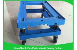 China 612 *412*145mm Customized Pallet Plastic Moving Dolly With PU Wheels 150KG Capacity supplier