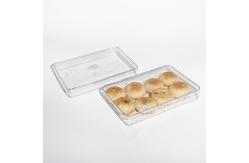 China Custom PS PET Material Transparent Plastic Biscuit Container Box FDA supplier