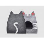 Sublimation 50*35*58cm Cat Shape Collapsed Felt Pet Cave for sale