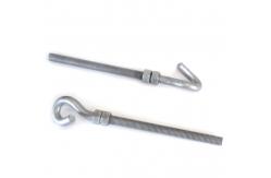 China Galvanized Pigtail Eye Bolt Pigtail Hook Bolt For Electric Power Fittings supplier