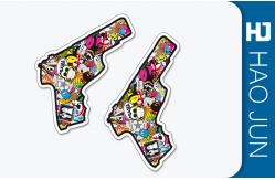 China Personalized Custom Adhesive Stickers Hand Shaped With Logo Printing supplier