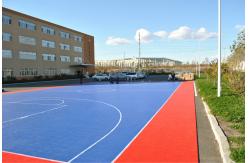 China Recycled Indoor Sports Flooring Antimicrobial Pp Interlocking Tiles supplier