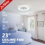 6 Speed Choice 1stshine LED Ceiling Fan with Dimmable LED Light and Smart Control APP for sale