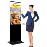 Floor Standing Kiosk Indoor Interactive LCD Advertising Player Equipment Vertical Totem Touch Screen Bank Digital Signage Display for sale