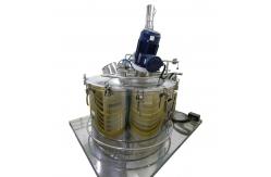 China Solid Liquid Sanitary Perforated Basket Centrifuge platform structure supplier