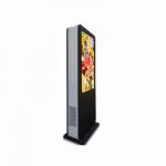 High Brightness Outdoor Touch Screen Kiosk , Outdoor Digital Totem IP65 Waterproof for sale