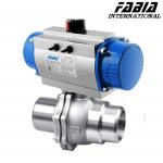 Pneumatic Two-Piece Ball Valve With Low Resistance Pneumatic Ball Valve for sale