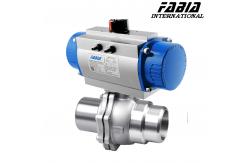 China Pneumatic Two-Piece Ball Valve With Low Resistance Pneumatic Ball Valve supplier
