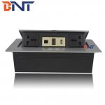 Desk Pop Up Sockets For Audio Video Solution , Silver Desk Plug Sockets for sale