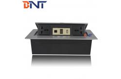 China Desk Pop Up Sockets For Audio Video Solution , Silver Desk Plug Sockets supplier